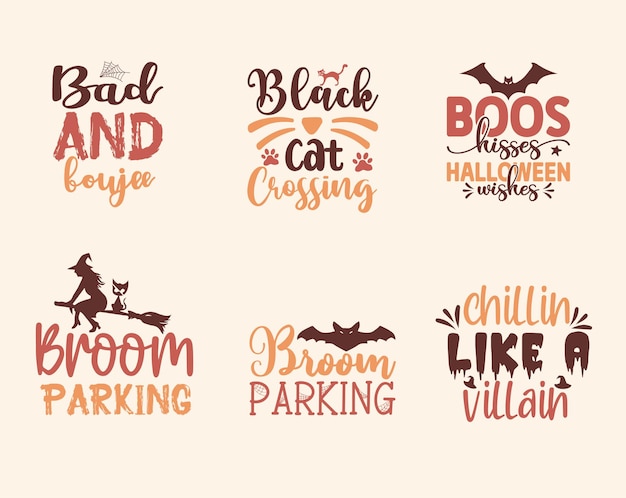 Vector halloween bundle tshirt design vector graphic halloween happy halloween vector pumpkin witch