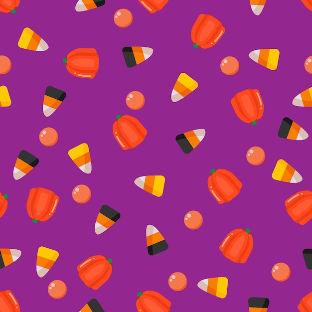 Хэллоуин конфеты Бесшовные шаблон.