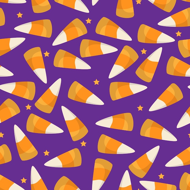 Halloween Candy seamless pattern.