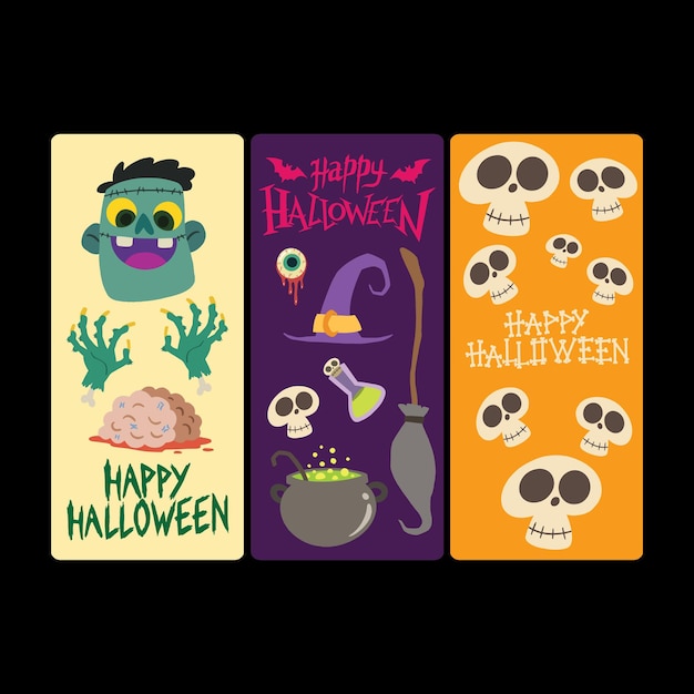 Vector halloween card 2