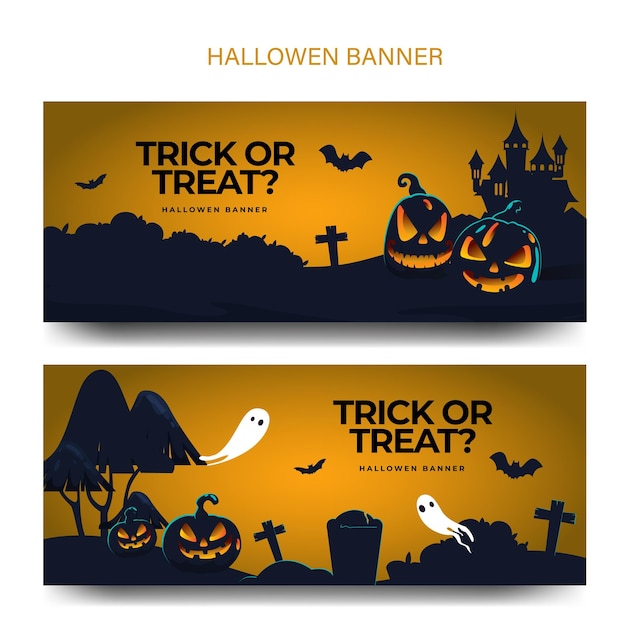 halloween card in black and yellow