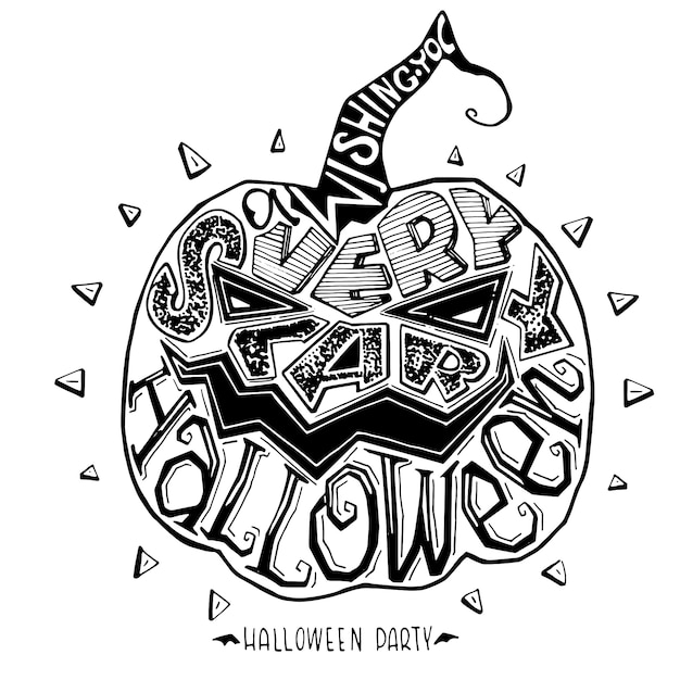 Vector halloween card