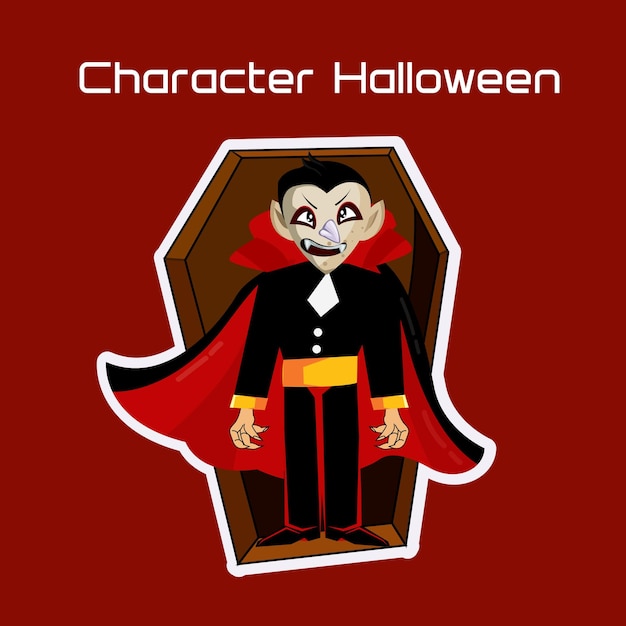 Halloween cards horror character