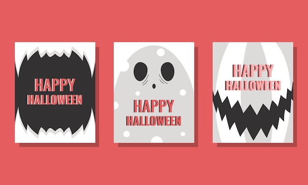 Premium Vector | Halloween cards