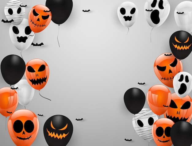 Vector halloween carnival background,