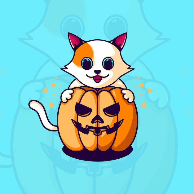 ハロウィーンの猫のキャラクター