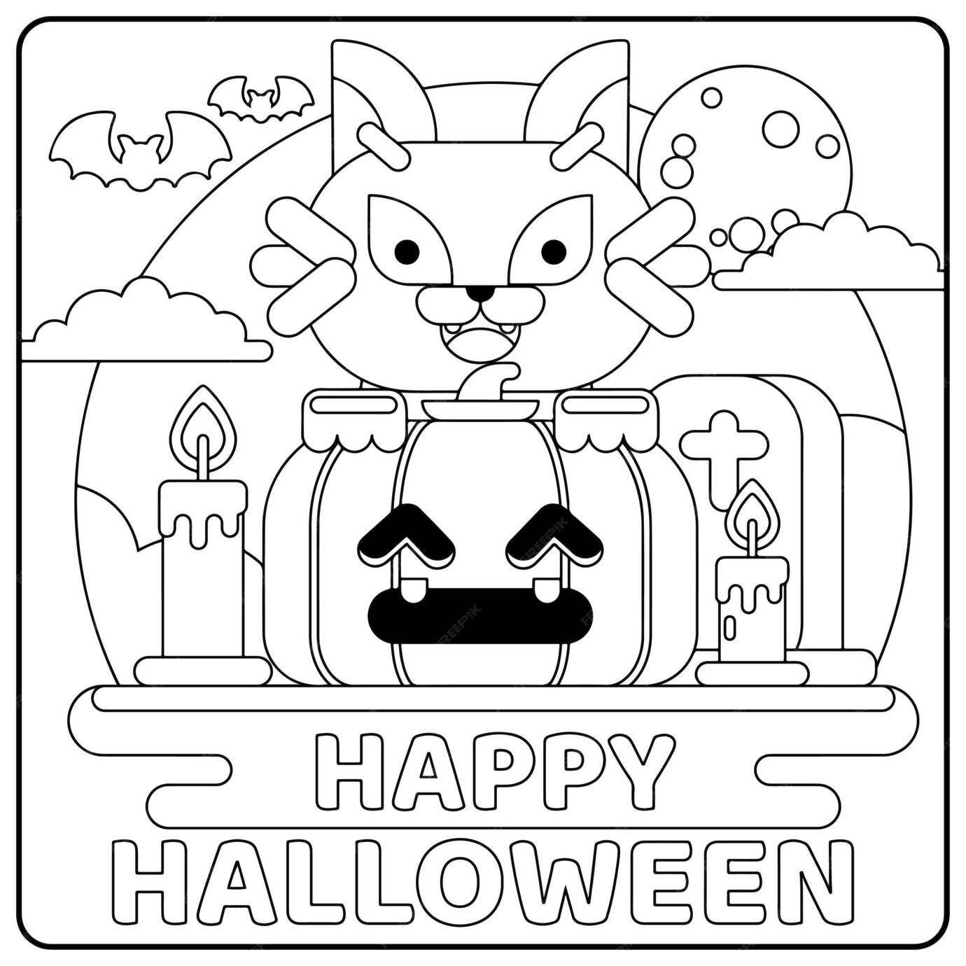 premium-vector-halloween-cat-coloring-pages-for-kids