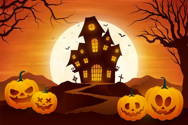 Vector halloween celebration background