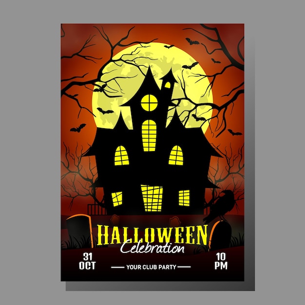 Halloween Celebration Poster Design