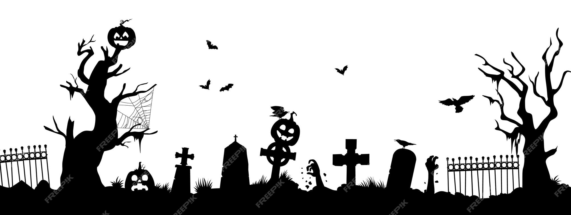 Halloween vampire in the night cemetery Stock Vector by ©stekloduv 85212316