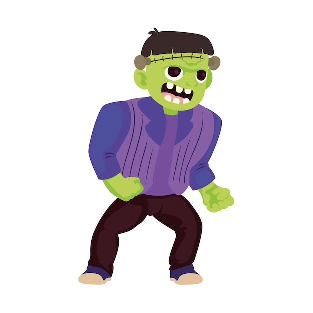 Vector halloween character monster isolated icon