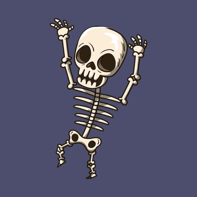 halloween character skull illustration