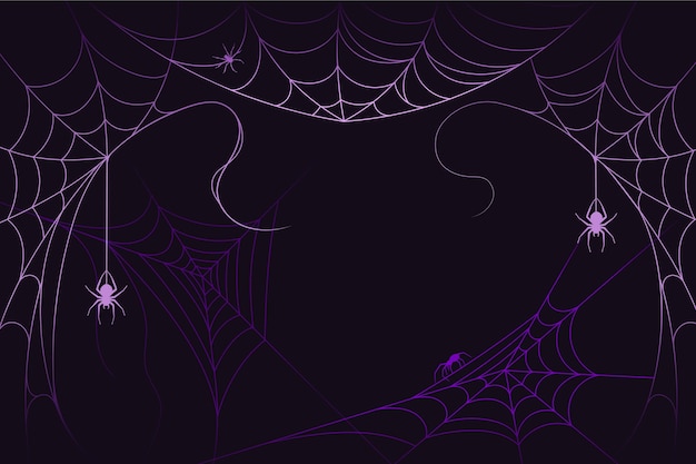 할로윈 거미줄 배경 디자인