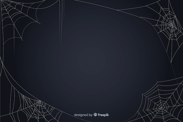 Vector halloween cobweb background