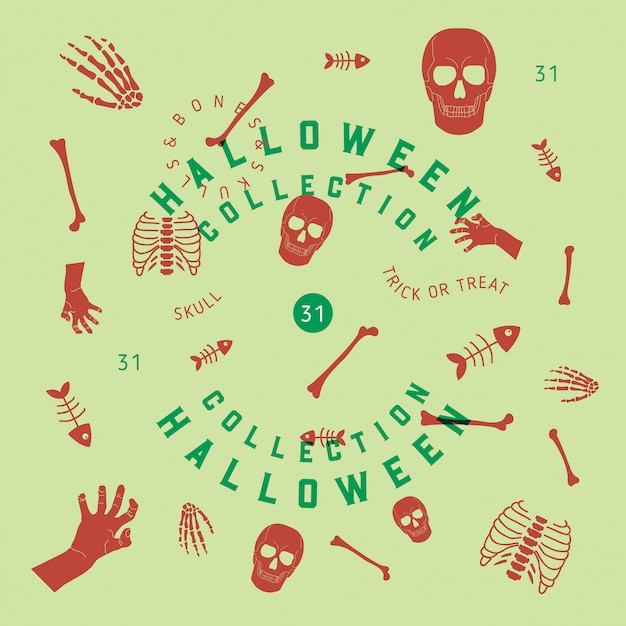 Vector halloween collection