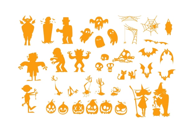 Vector halloween collection