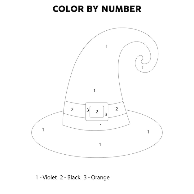 Halloween Color By Number Coloring Pages - Halloween Print By Number