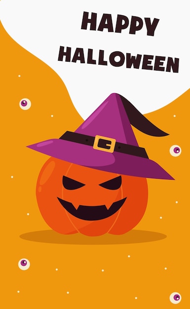 Halloween colorato luminoso banner web congratulazioni vettore