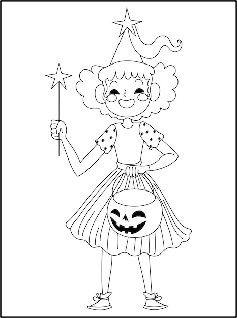 Хэллоуин книжка-раскраска для детей