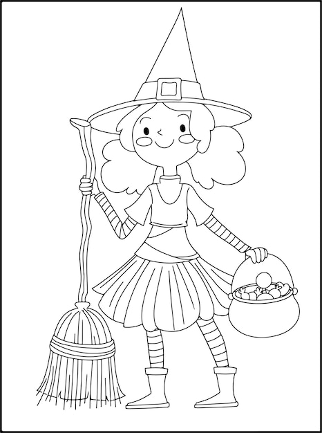 Halloween Coloring Book For Kids