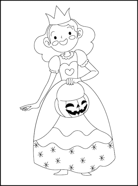 Libro da colorare di halloween per bambini