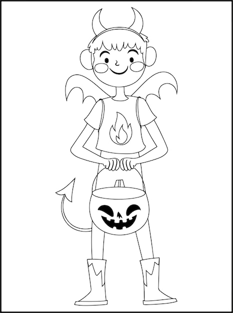 Halloween Coloring Book For Kids