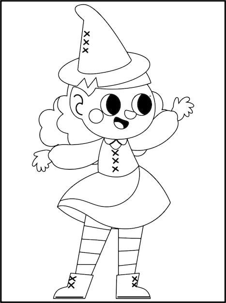 Halloween Coloring Book For Kids