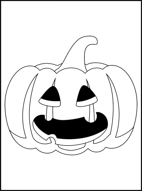 libro da colorare di halloween per bambini