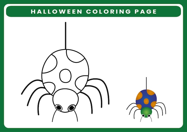 Halloween coloring page for kids