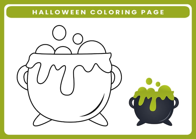 Pagina da colorare di halloween per bambini