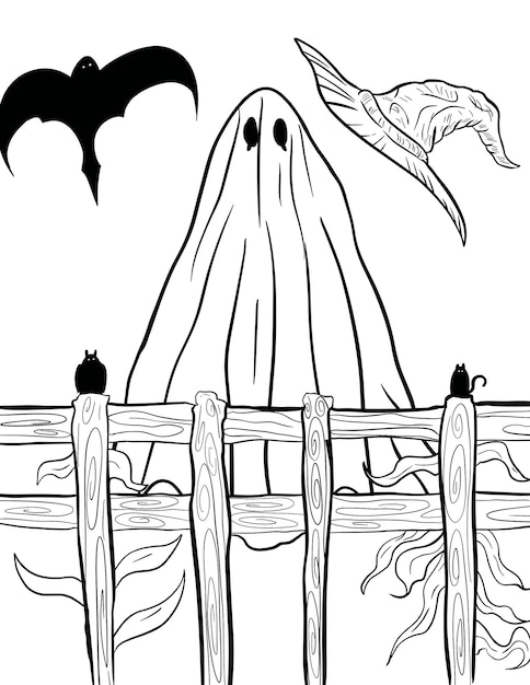 Halloween coloring page for kids