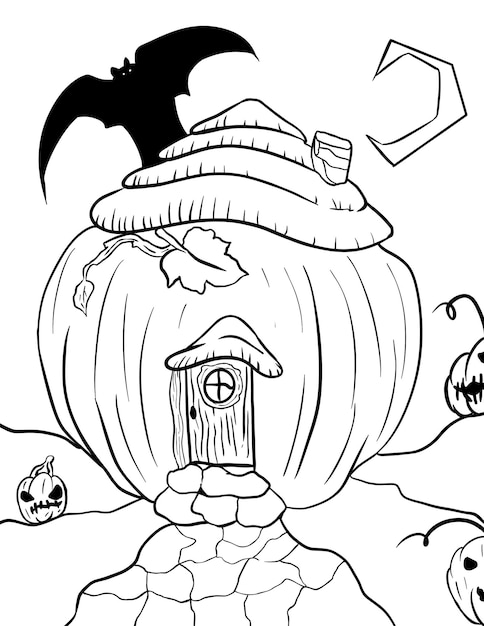 Halloween coloring page for kids