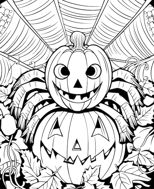 halloween coloring page kids