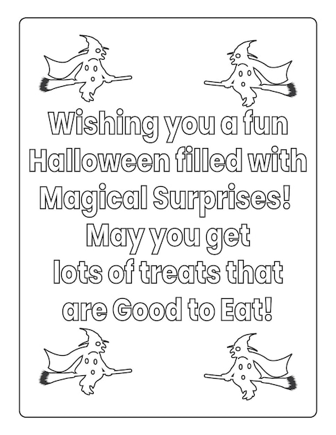 Halloween Coloring Pages for kids with Hand drawn black color pumpkin sketch illustration