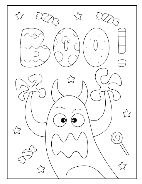 Halloween coloring pages for kids