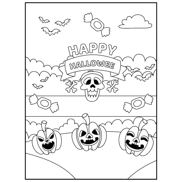 Halloween coloring pages for kids