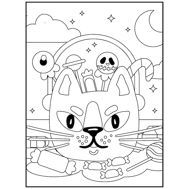 Halloween Coloring Pages For kids