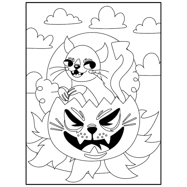 Disegni da colorare di halloween per bambini