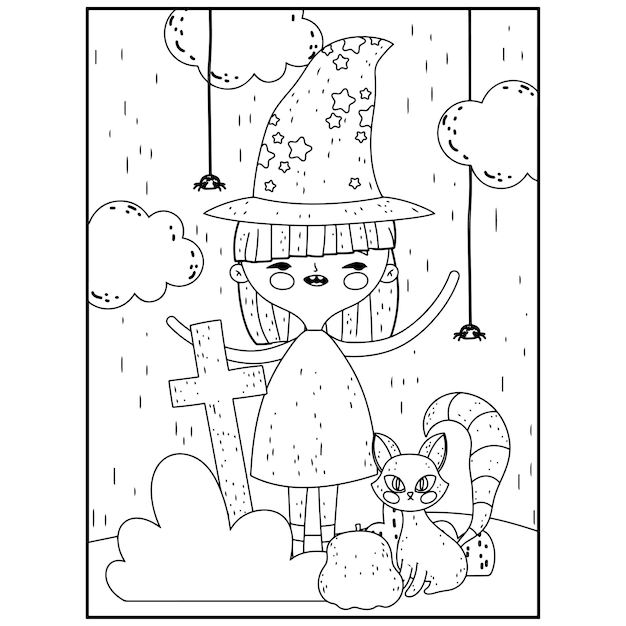 Halloween Coloring pages For Kids