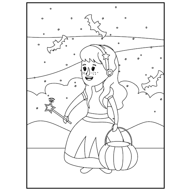 Halloween Coloring pages For Kids