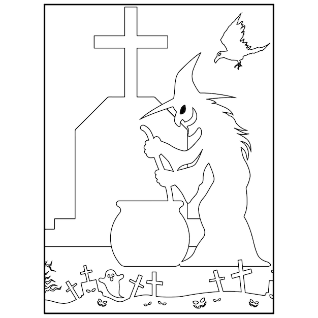 Halloween Coloring pages For Kids