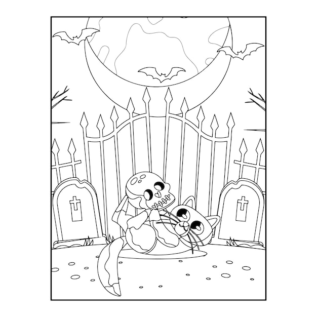 Halloween coloring pages for kids