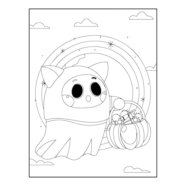 Halloween coloring pages for kids