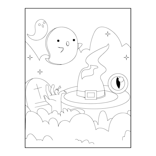 Halloween coloring pages for kids