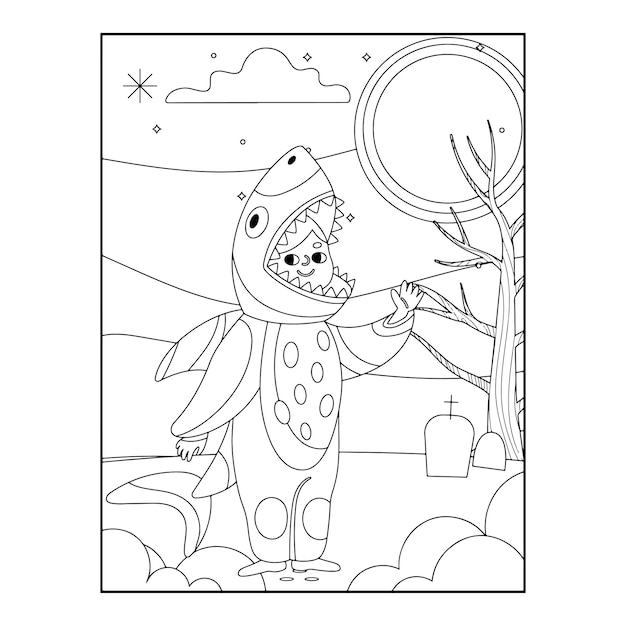 Halloween coloring pages for kids