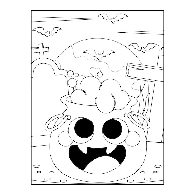 Halloween coloring pages for kids