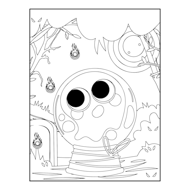 Halloween coloring pages for kids