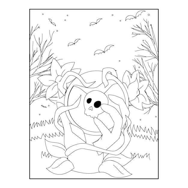 Halloween coloring pages for kids