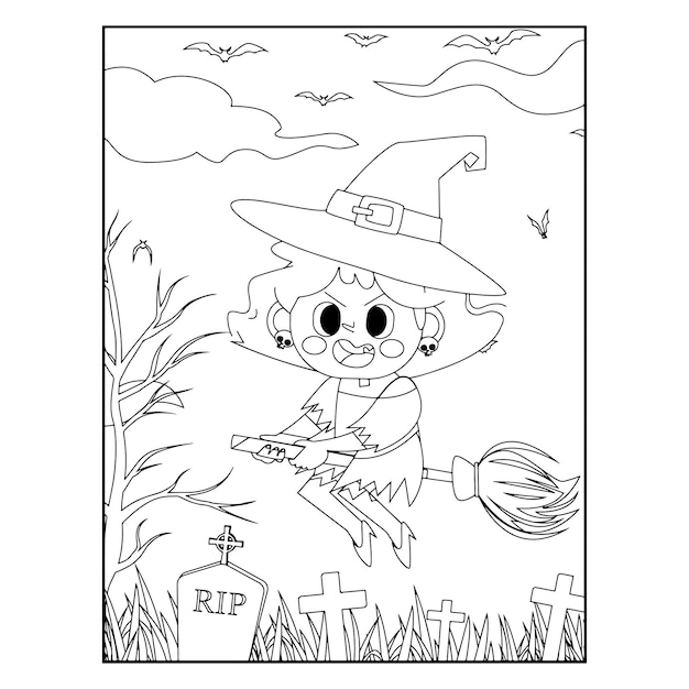 Halloween coloring pages for kids