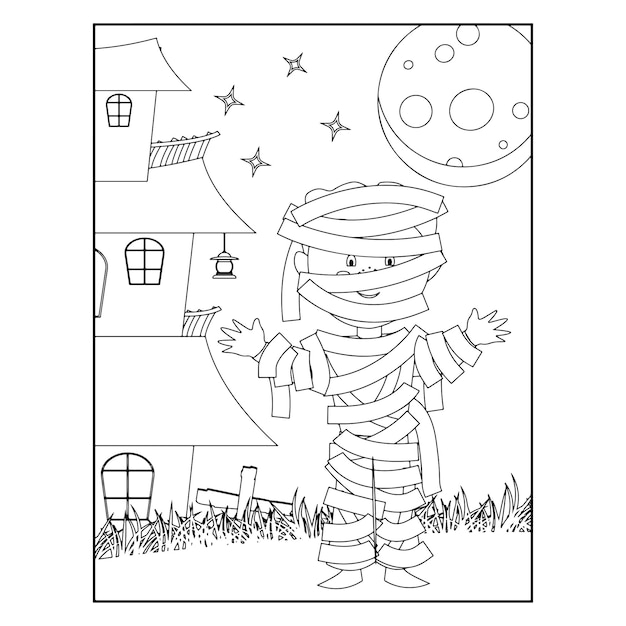 Halloween coloring pages for kids